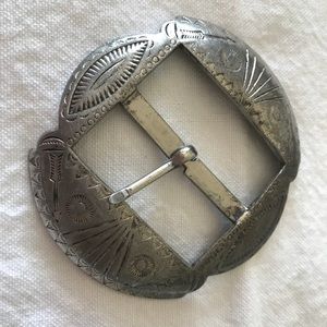Navajo style belt buckle